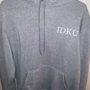 IDKU grey sweat suit classic koi fish logo